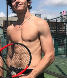 Shirtless boys