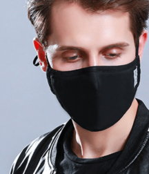 Handsome guys in medical masks