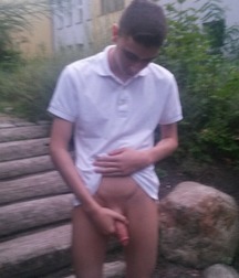 Naughty on the steps