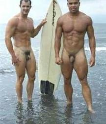 naked surfers
