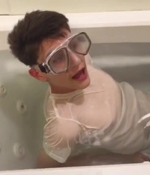 Guy in the bath