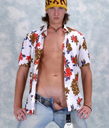Fit boy Cameron twink tube