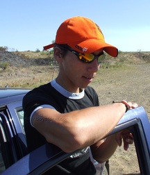 Cumming on the rocks