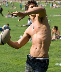 Young guys with furry armpits