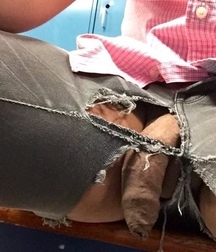 cock coming out from jeans 58b274473eff9.jpg