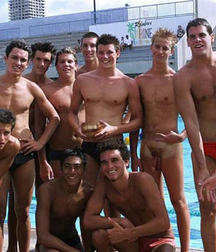 boys in swimming pool
