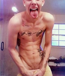Covered only with the towel