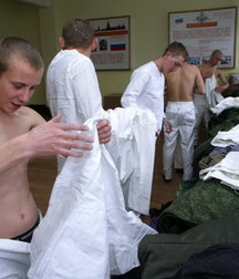 In military barracks