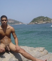Naked at the beach