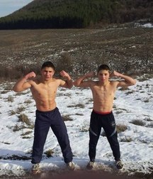 naked in the snow