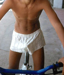 young boys in underwear