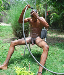 the big black shower