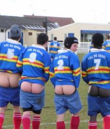 guys having fun showing off their ass
