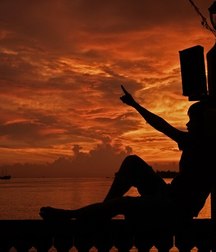 romantic sunset