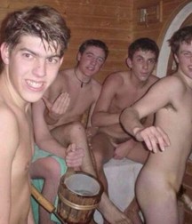 today sauna with friends