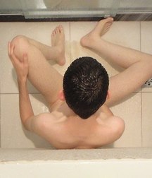 a shower in the morning