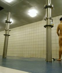 alone in the locker room shower