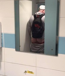 where do the boys pee?