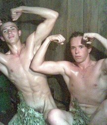 Straight Boys in sauna