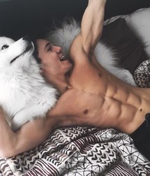 with my dear puppy 5bddc99be7bb6.jpg
