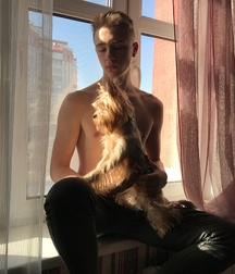with my dear puppy 5bddc9a264ade.jpg