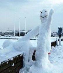 play with sand and snow