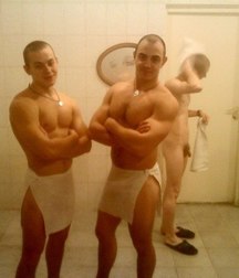 young Russian soldiers in the shower 5d91b195553f2.jpg