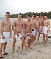 strange platoon of Russian soldiers
