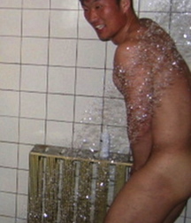 spying on the boys in the shower