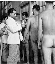the military medical examination in the last century