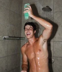 Shower twink tube boys wet splash