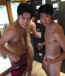Prying look in Asian nude Locker-room boys porn