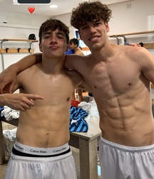 Straight boys in Locker twink tube room