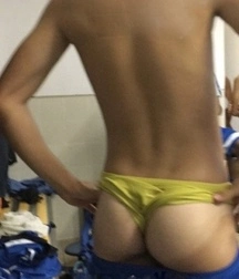 Panties between the buttocks ass boys porn
