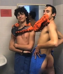 An indiscreet look in locker room boys porn