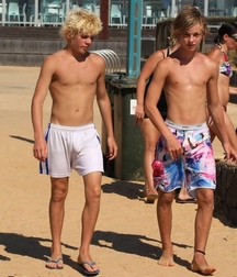 Shirtless boys from net