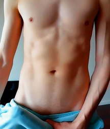 Boy without shirt