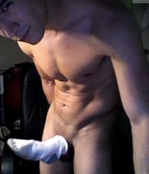 One Lucky White Sock