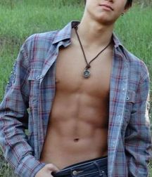 Famous and shirtless!