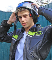 young biker Matt