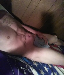 Laying around horny