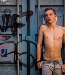 young german skinny boy