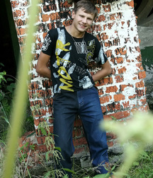 Nicola posing outside