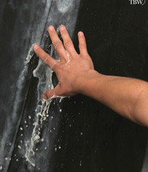 Carlos showers alone