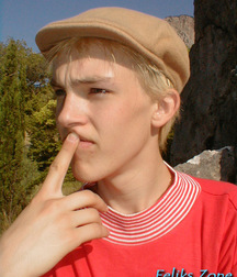 Blond Ilisha Bathing in the Sun