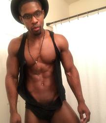 Beautiful Gorgeous Black Muscle Boy