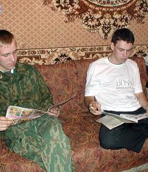 Russian solldier and gay