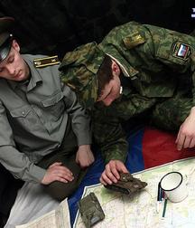 Real russian military cadets