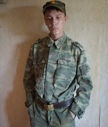 Real russian soldier recruit Serezha
