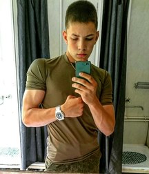 Real russian military cadets